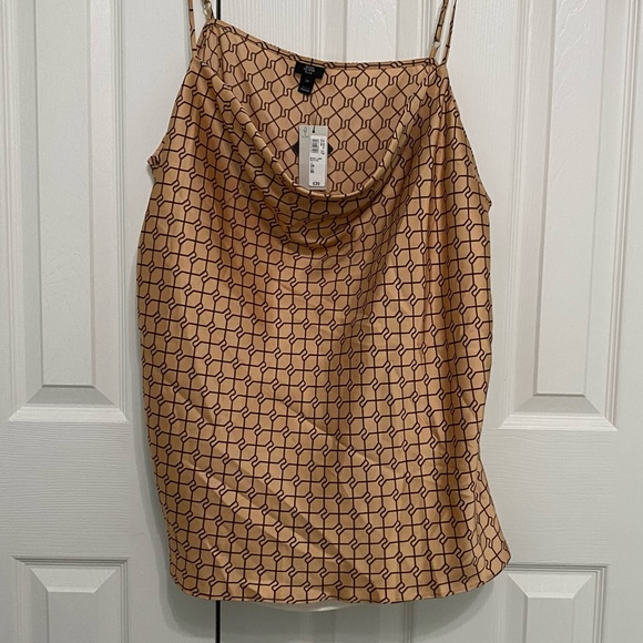 Cowl Neck Silky Tank - Picture 3 of 7